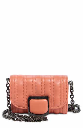 Brio Quilted Leather Card Holder on a Chain