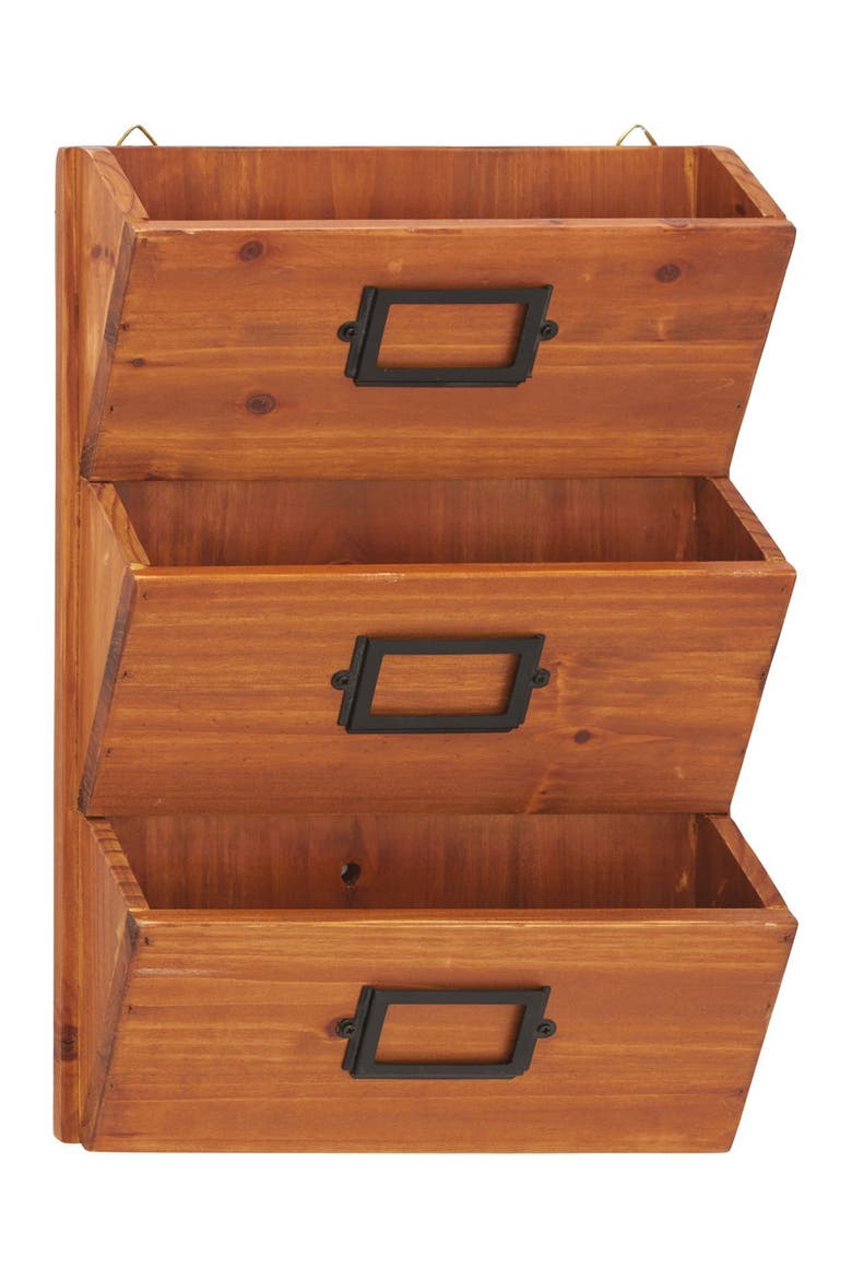 Brown Fir Traditional Magazine Holder Rack, Main, color, BROWN