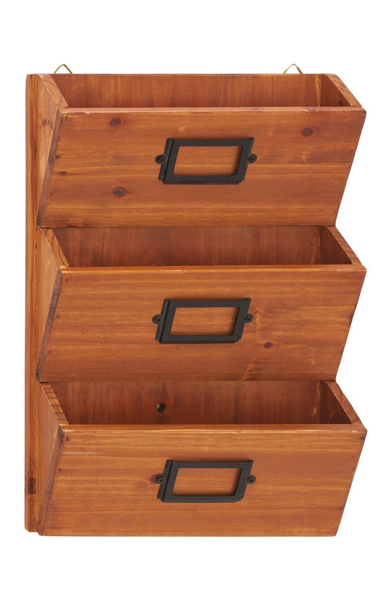 SONOMA SAGE HOME Brown Fir Traditional Magazine Holder Rack, Main, color,