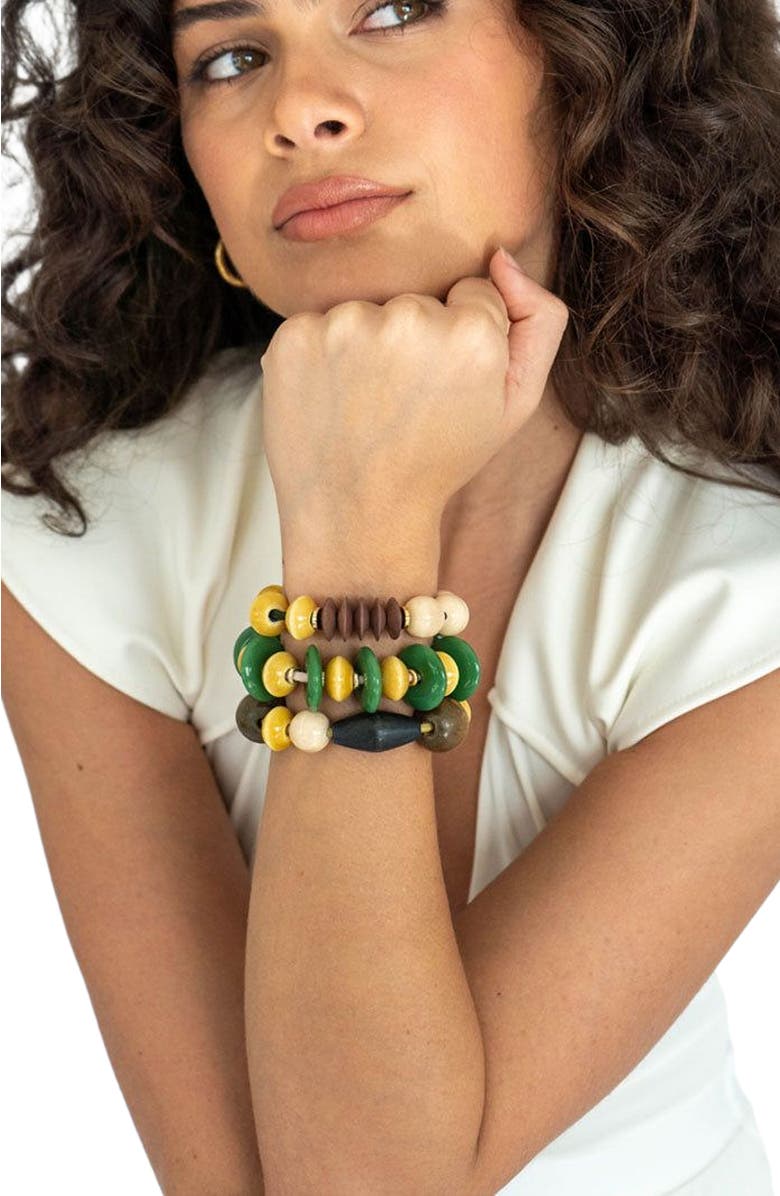 By Lilla Cacao Capsule Bracelet Hair Tie, Alternate, color, Multi