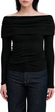 Marcella Bennett Off the Shoulder Knit Top