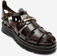 Forever & Always Shoes Riela Leather Buckle Sandal
