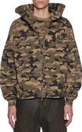 Ksubi Halen Camo Print Cotton French Terry Zip Hoodie
