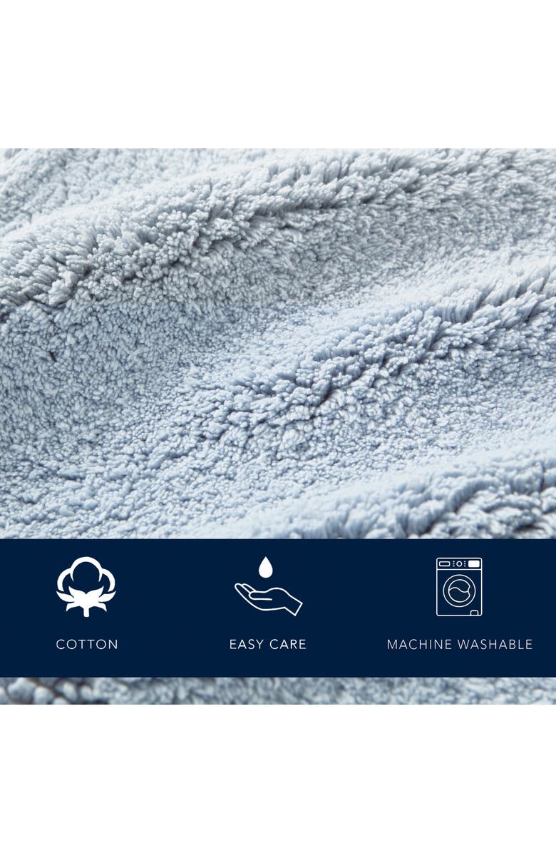 Nautica Peniston Solid Cotton Bath Rug, Alternate, color, Light Pastel Blue