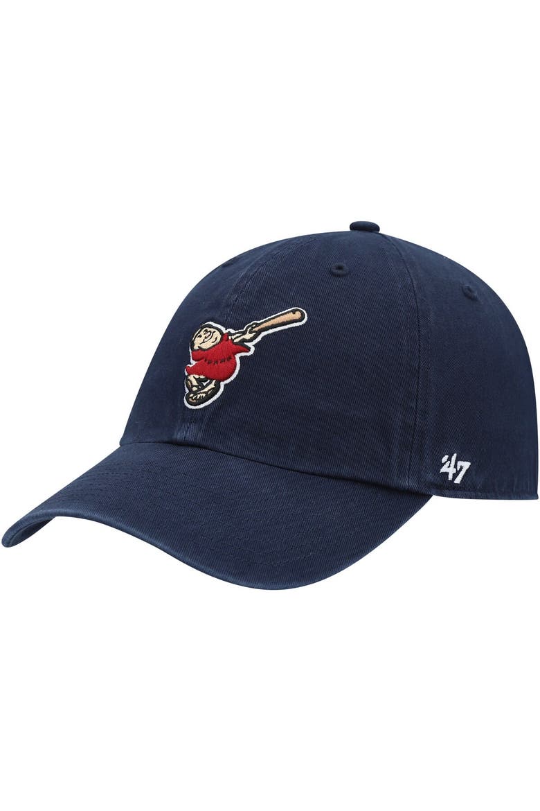 Men's '47 Navy San Diego Padres Logo Cooperstown Collection Clean Up Adjustable Hat, Main, color, Navy