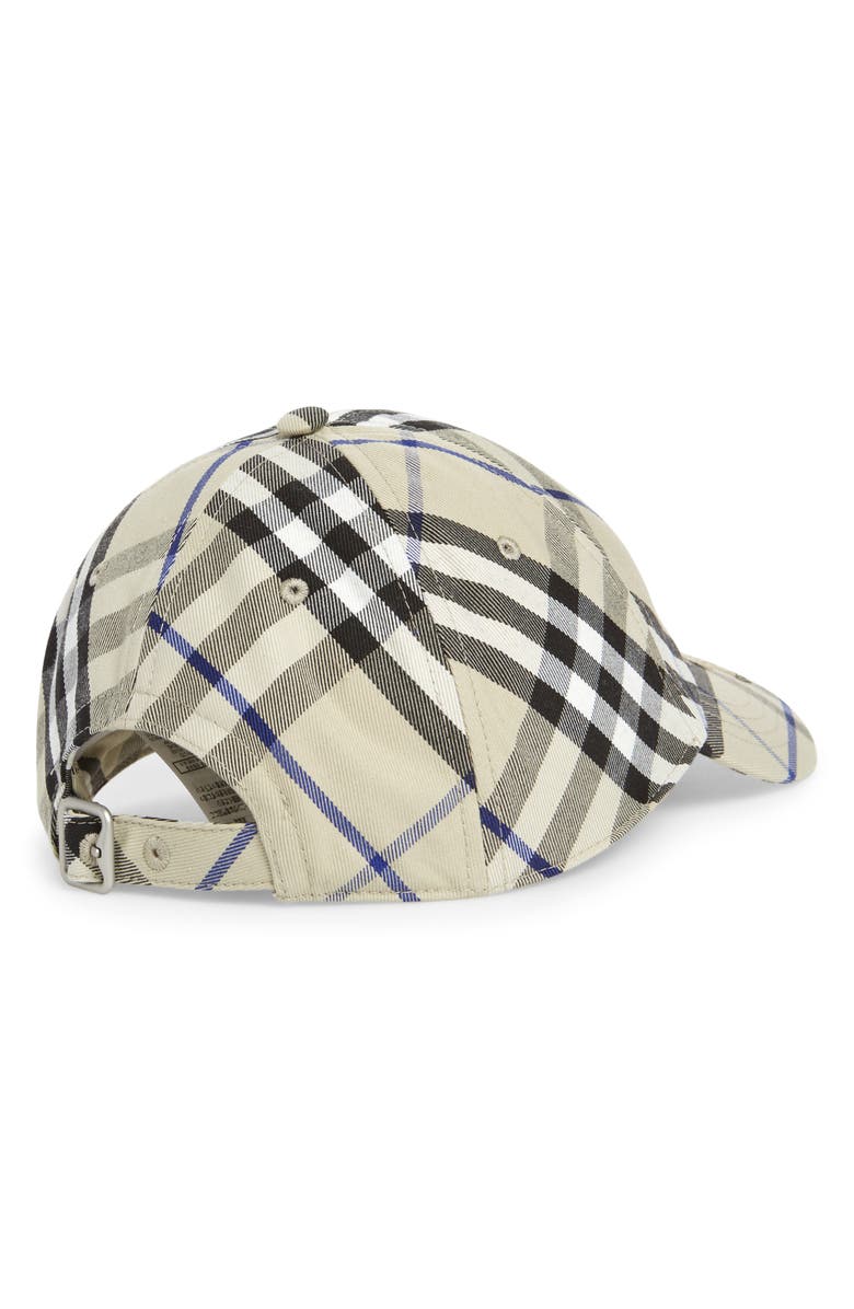 Burberry Check Adjustable Twill Baseball Cap, Alternate, color, 