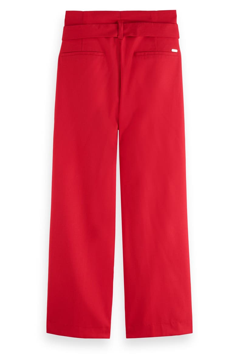 Daisy Belted Straight Leg Pants, Alternate, color, LIPSTICK RED