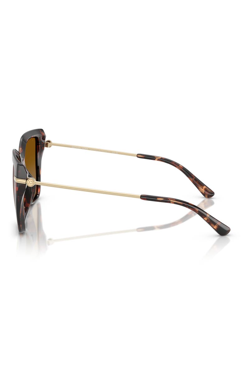 St. Barth's 54mm Polarized Square Sunglasses, Alternate, color, LUGGAGE TORTOISE/ BROWN POLAR