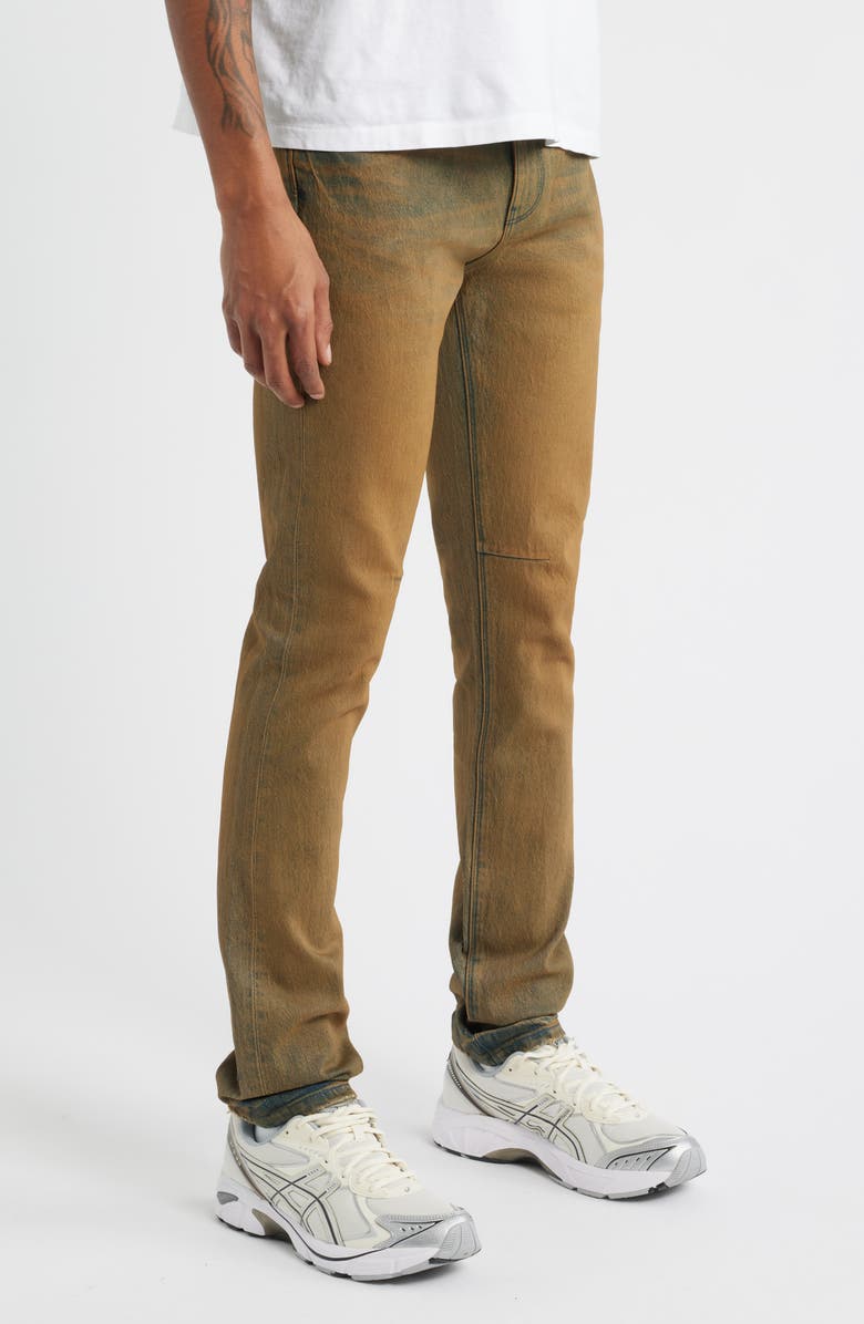 RtA Bryant Mid Rise Washed Skinny Jeans, Alternate, color, Copper Indigo