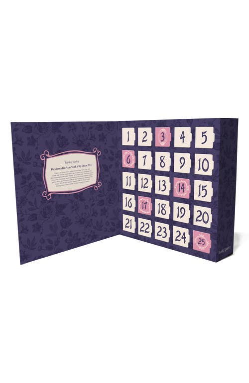 Hanky Panky Holiday Advent Calendar Assorted 25-pack Low Rise Thongs In Purple