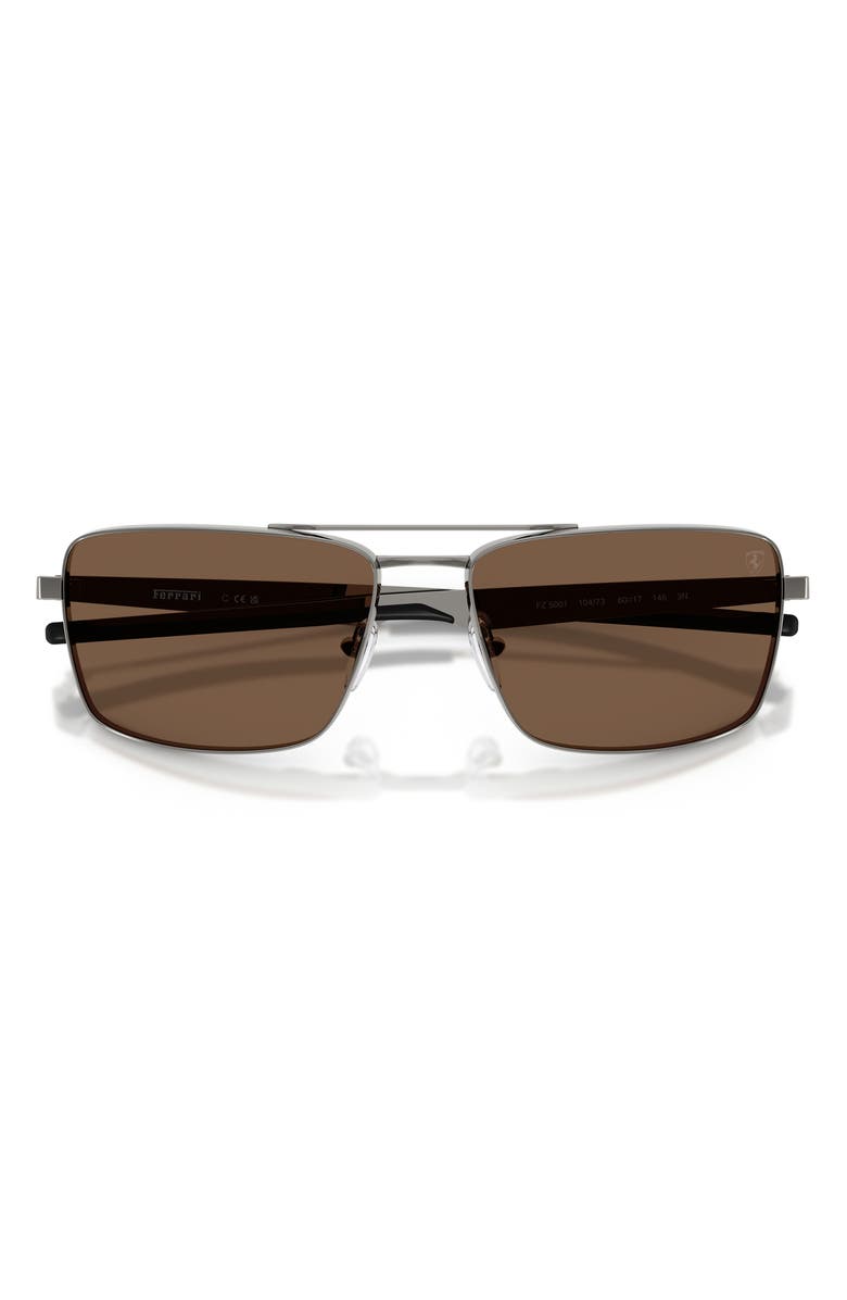 Scuderia Ferrari 60mm Rectangular Sunglasses, Alternate, color, 