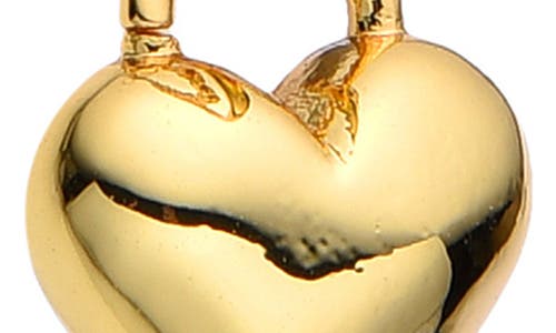 Eye Candy Los Angeles Maria Heart Drop Hoop Earrings