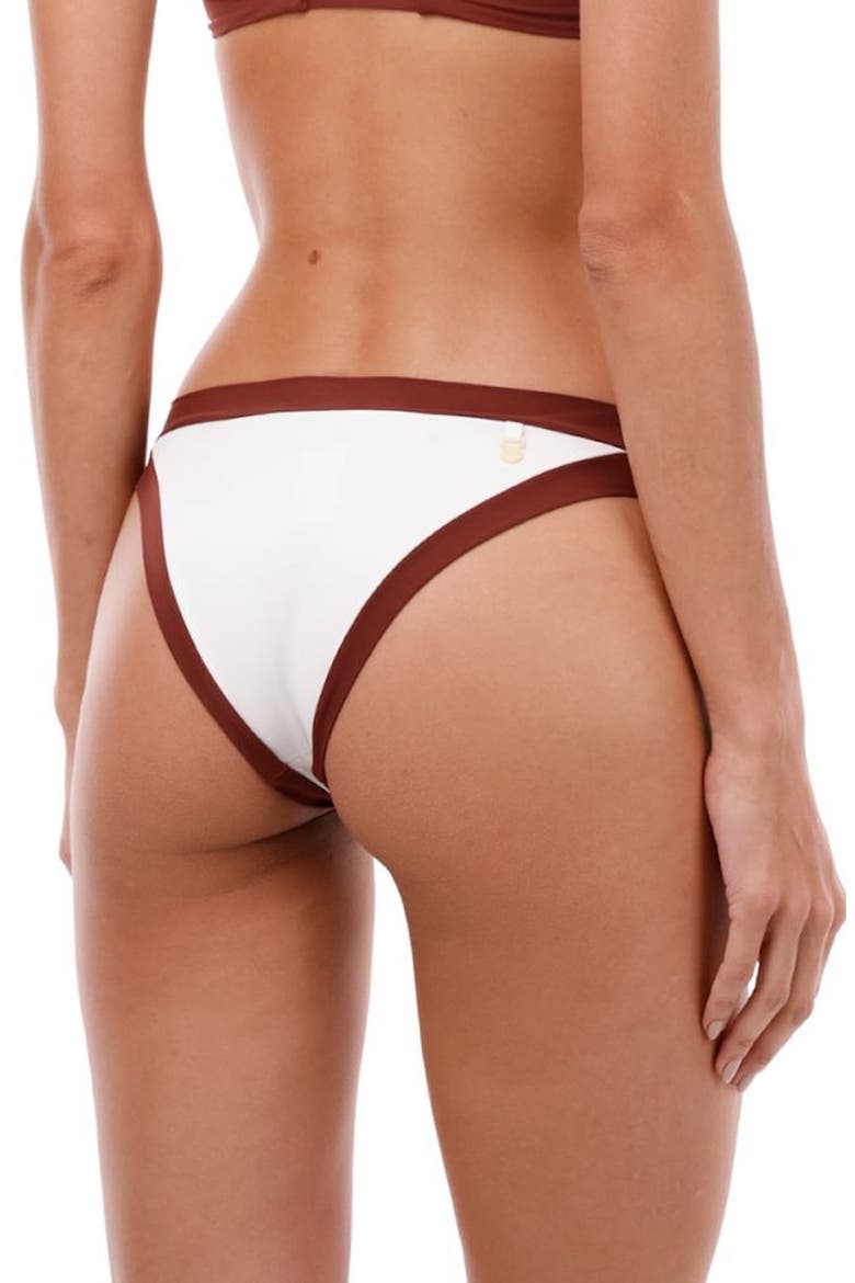 Barn Side Cutout Bikini Bottoms, Alternate, color, BARN RED COLOR BLEND
