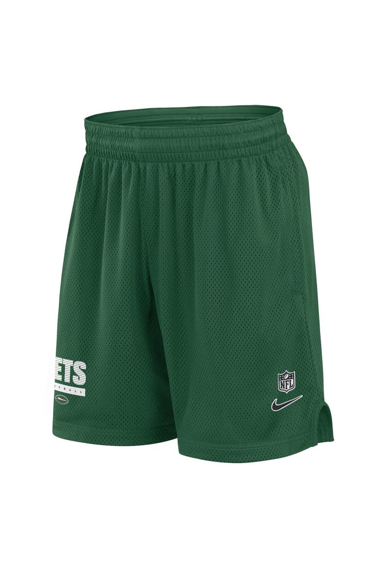 Men's Nike Green New York Jets 2024 Sideline Performance Mesh Shorts, Alternate, color, Green