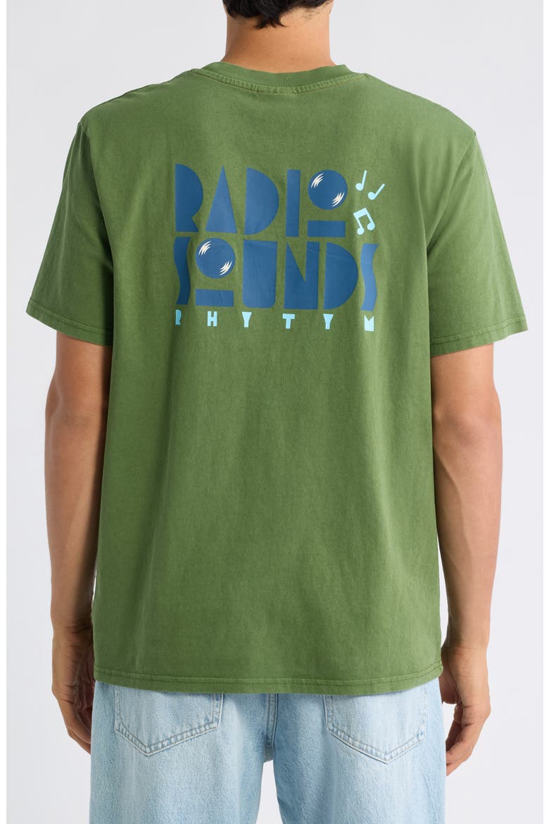 Radio Sounds Vintage Graphic Tee, Alternate, color, DILL