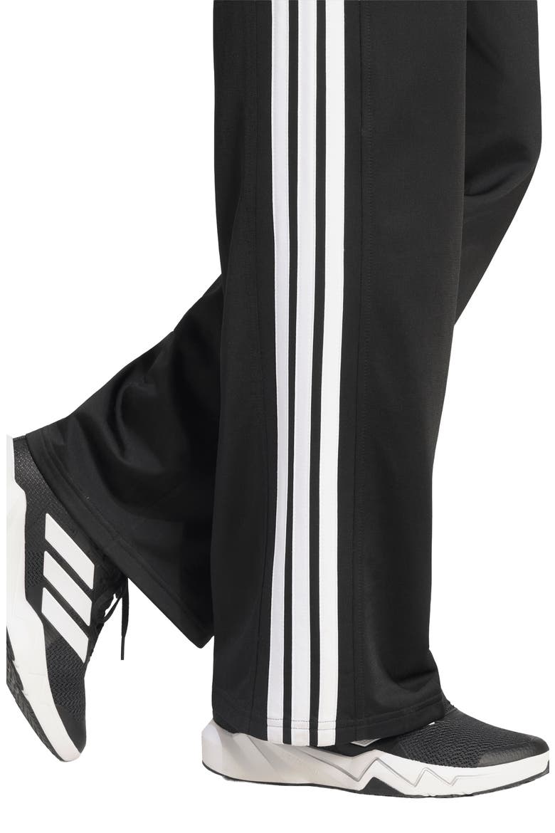 High Rise Wide Leg Track Pants, Alternate, color, BLACK