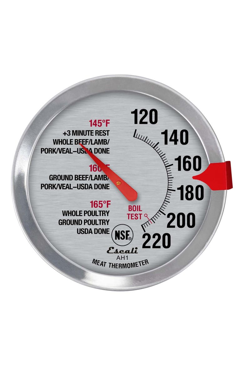 Oven Safe Meat Thermometer, Alternate, color, Metallic Silver