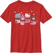 Hello Kitty Boys' Lovely Mug Friends T-Shirt