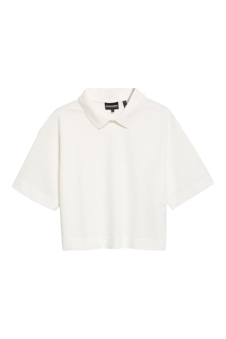 Jerseywear Chevron Jacquard Knit Top, Alternate, color, IVORY