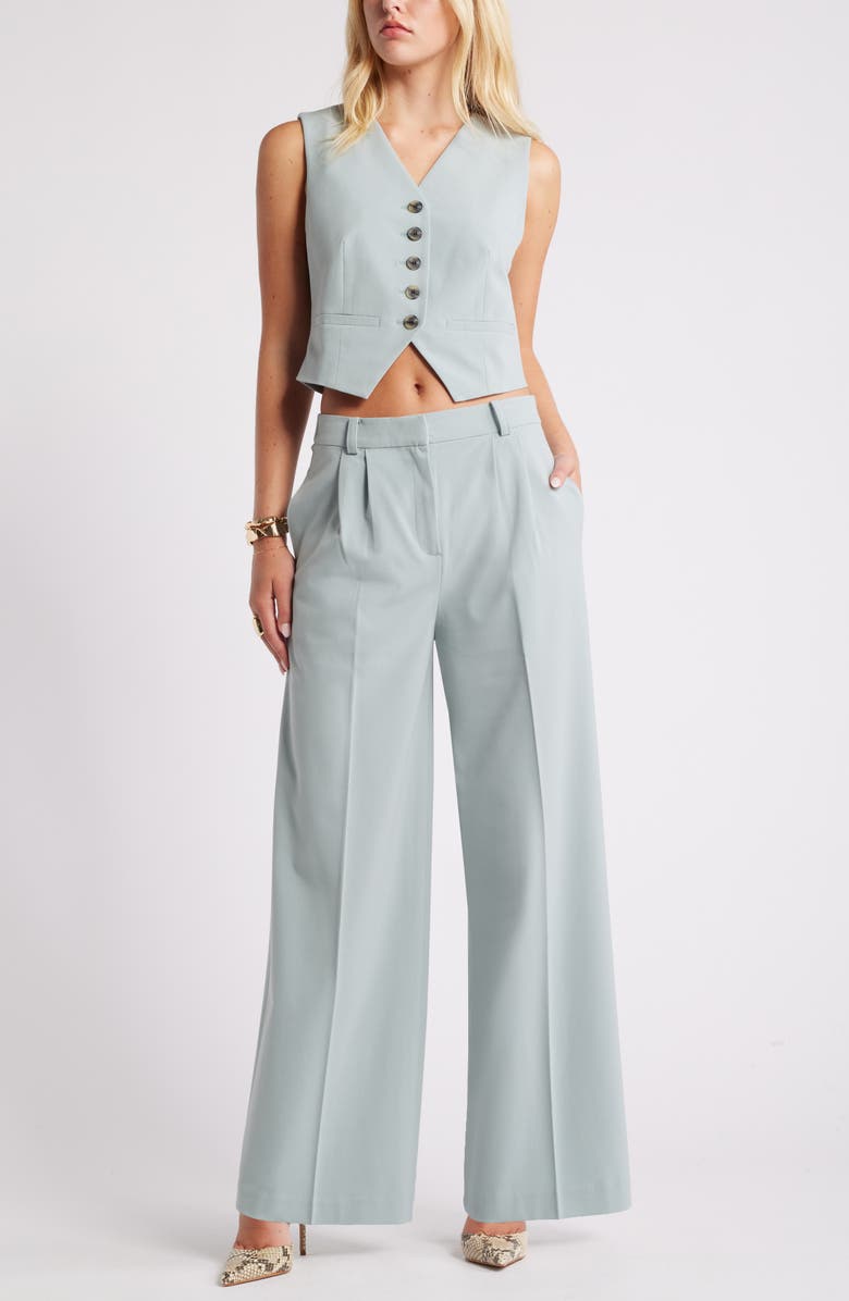 Open Edit Tailored Vest, Alternate, color, Teal Pond