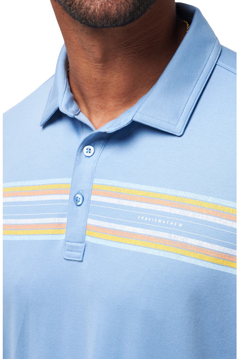 Coral Beds Cotton Blend Polo, Alternate, color, QUIET HARBOR