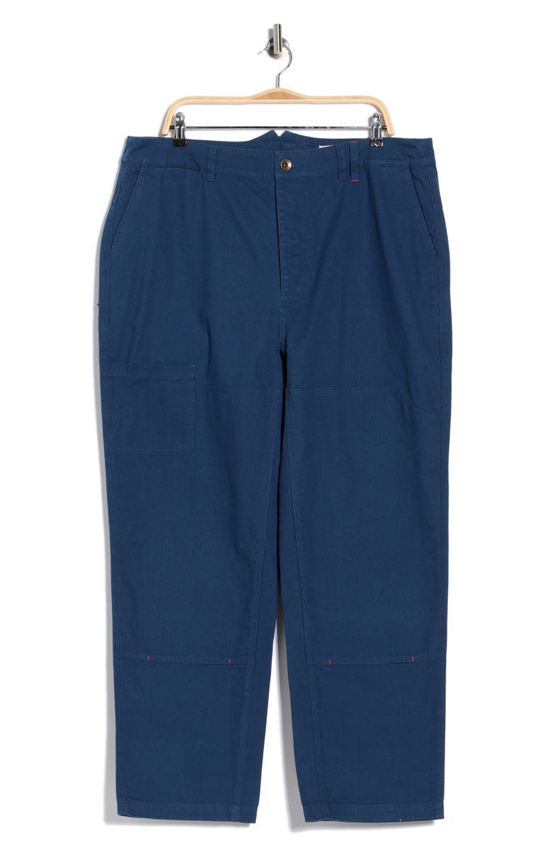 Imperfects Courier Organic Cotton Canvas Pants, Main, color, Banks Street Blue