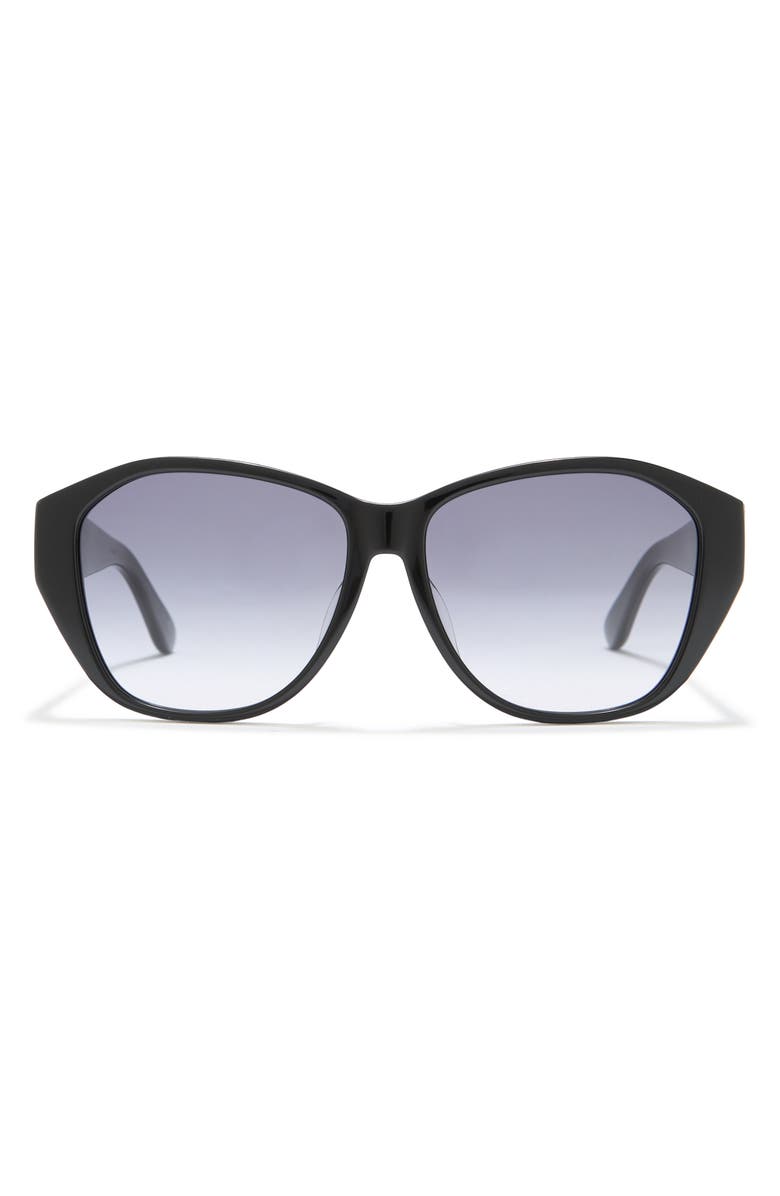 Saint Laurent 57mm Oval Sunglasses, Main, color, 