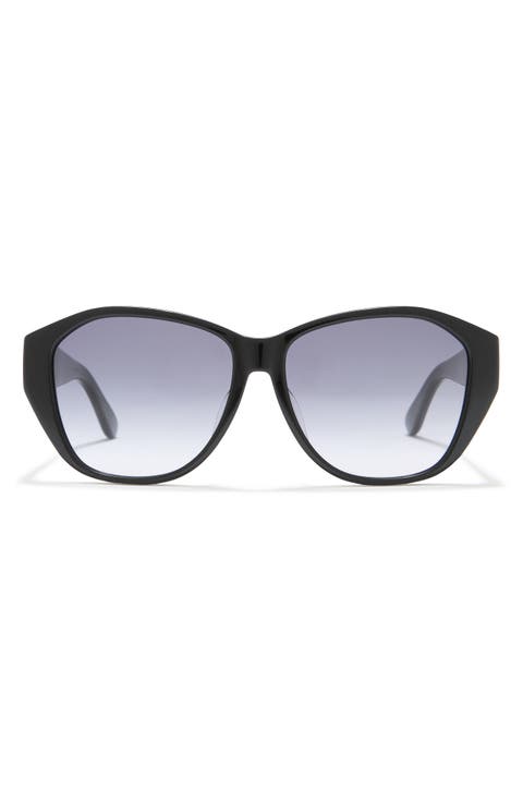 57mm Oval Sunglasses