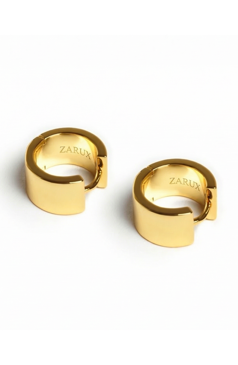 ZARUX Aurelle Mini Hoop Earrings, Alternate, color, Yellow Gold