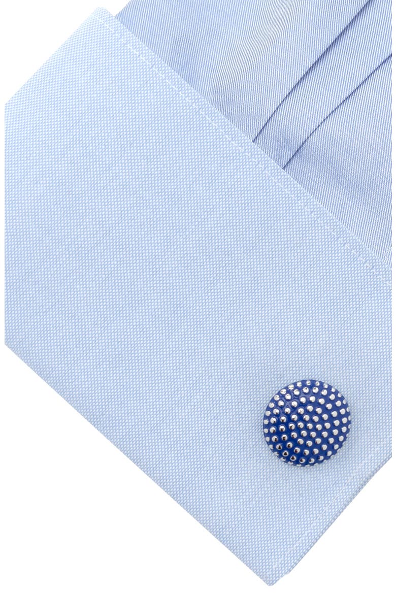 Dot Cuff Links, Alternate, color, NAVY