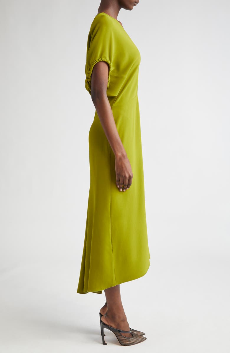 Victoria Beckham Blouson Midi Dress, Alternate, color, Parakeet