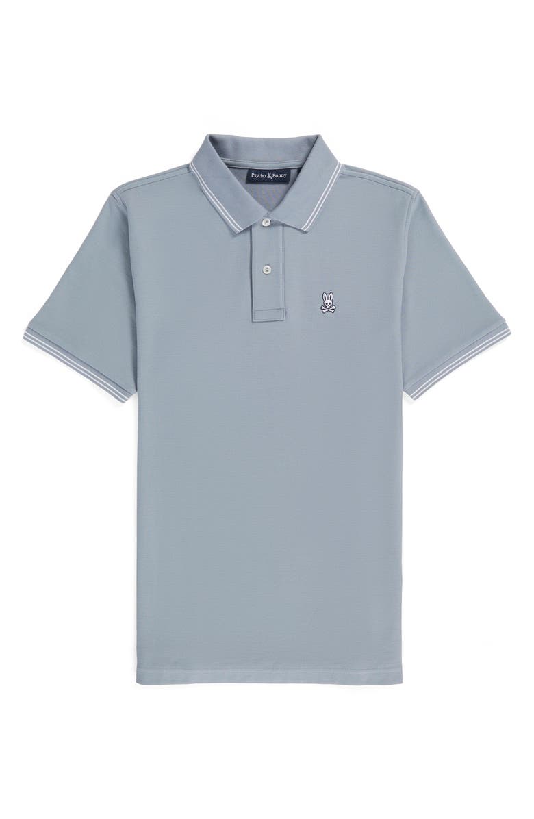 Psycho Bunny Logan Tipped Pima Cotton Piqué Polo, Main, color, 