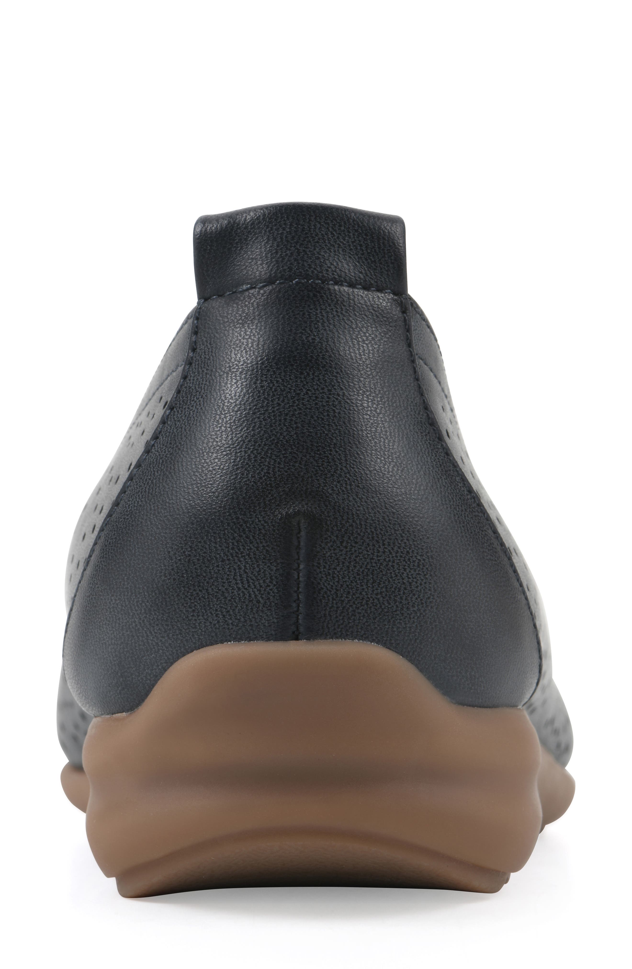 Cortney Perforated Ballet Flat, Alternate, color, NAVY SMOOTH