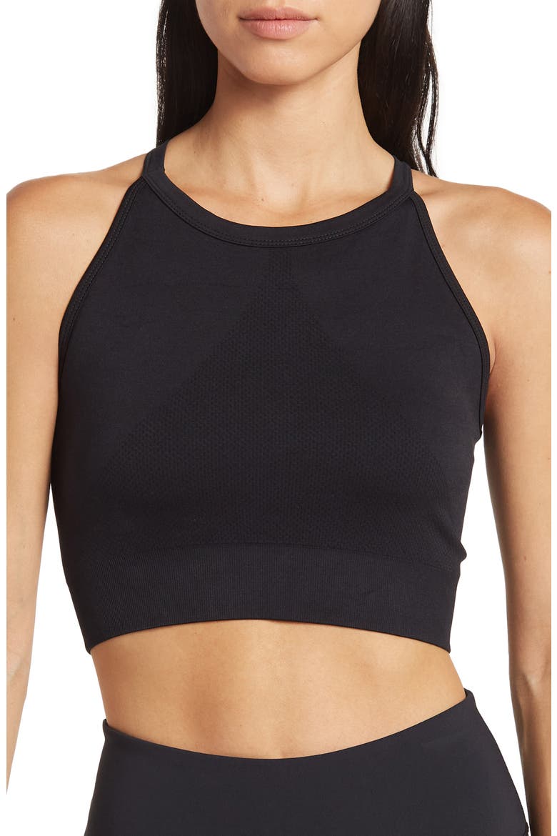 Sadie Seamless Bra, Main, color, BLACK