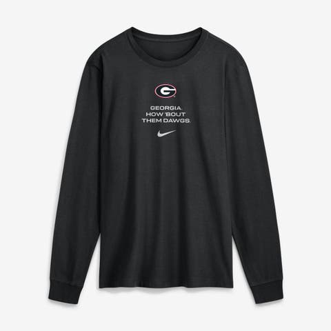 Men's Nike Black Georgia Bulldogs 2026 Sideline Dri-FIT Long Sleeve T-Shirt