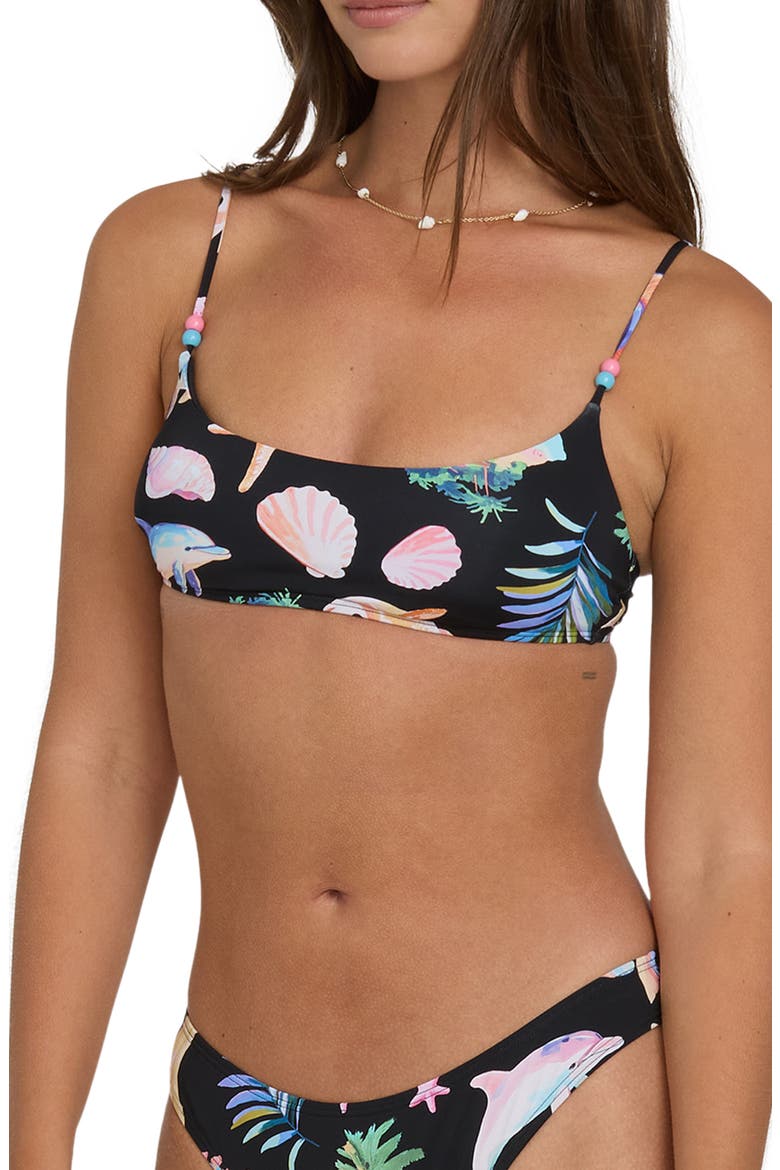 Party Wave Jaclyn Crop Bikini Top, Alternate, color, BLACK PEBBLE
