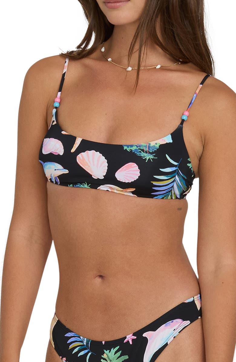 Billabong Party Wave Jaclyn Crop Bikini Top, Alternate, color, 