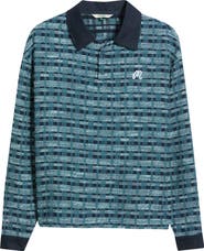 MALBON GOLF Wabi Long Sleeve Polo