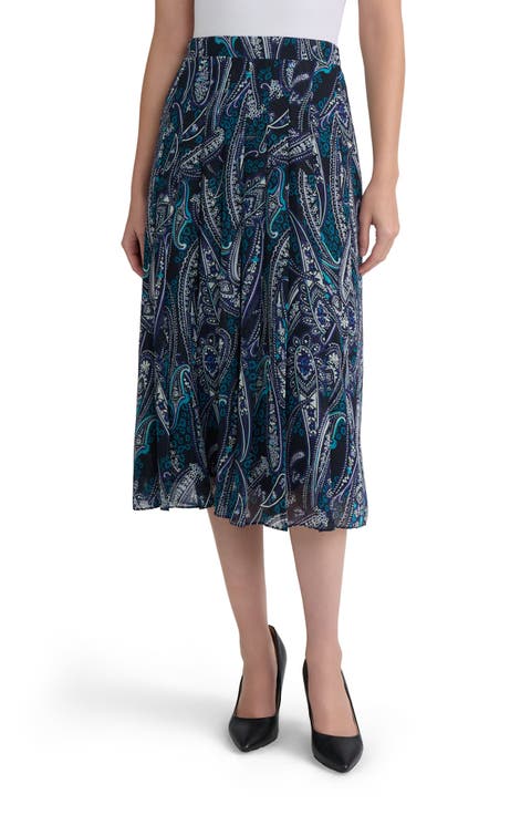 Print Midi Skirt