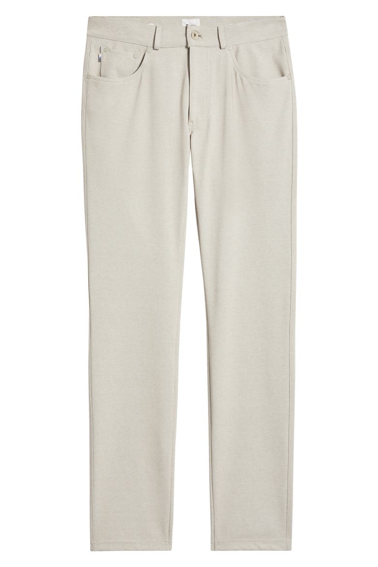 Chuck Hi-Flex Modern Fit Houndstooth Five-Pocket Pants, Alternate, color, BEACH