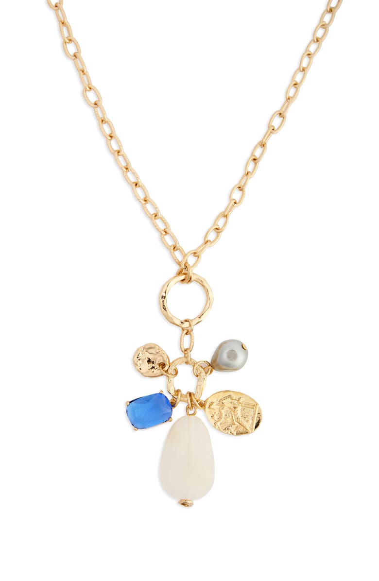 SAACHI Charm Pendant Necklace, Main, color, Gold Multi