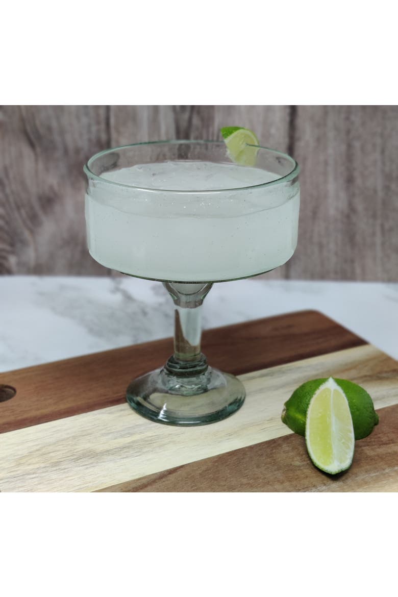 Hand Blown Margarita Glasses (16 oz) - Set of 4, Alternate, color, Clear