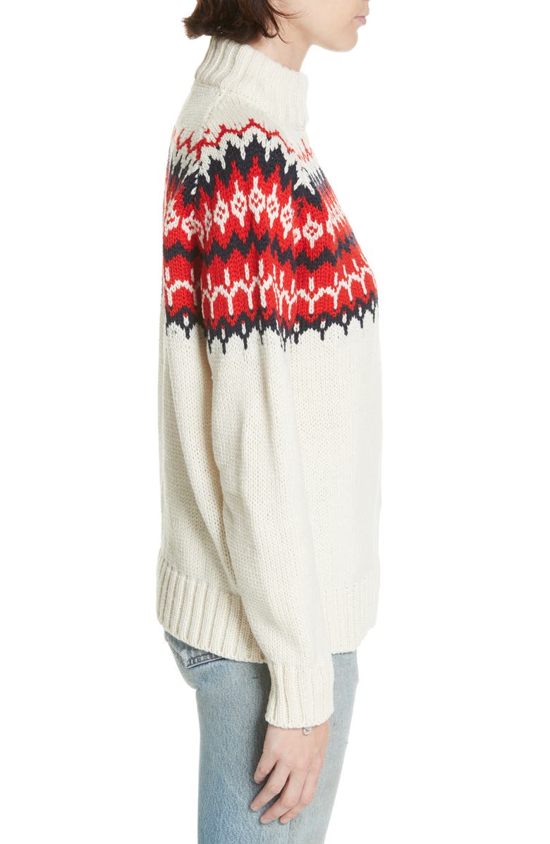 &Daughter Bansha Fair Isle Merino Wool Sweater, Alternate, color, 