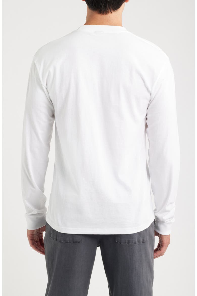 Go-To Embroidered Long Sleeve T-Shirt, Alternate, color, WHITE
