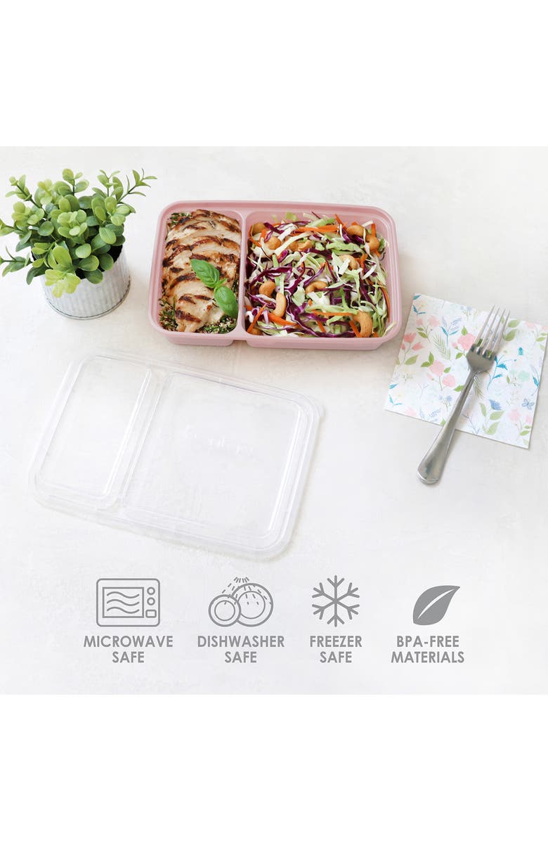 BENTGO Prep 60-Piece Meal Prep Kit, Alternate, color, Floral Pastels