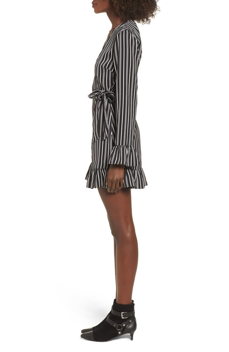 The Fifth Label Ophelia Stripe Wrap Dress, Alternate, color, 