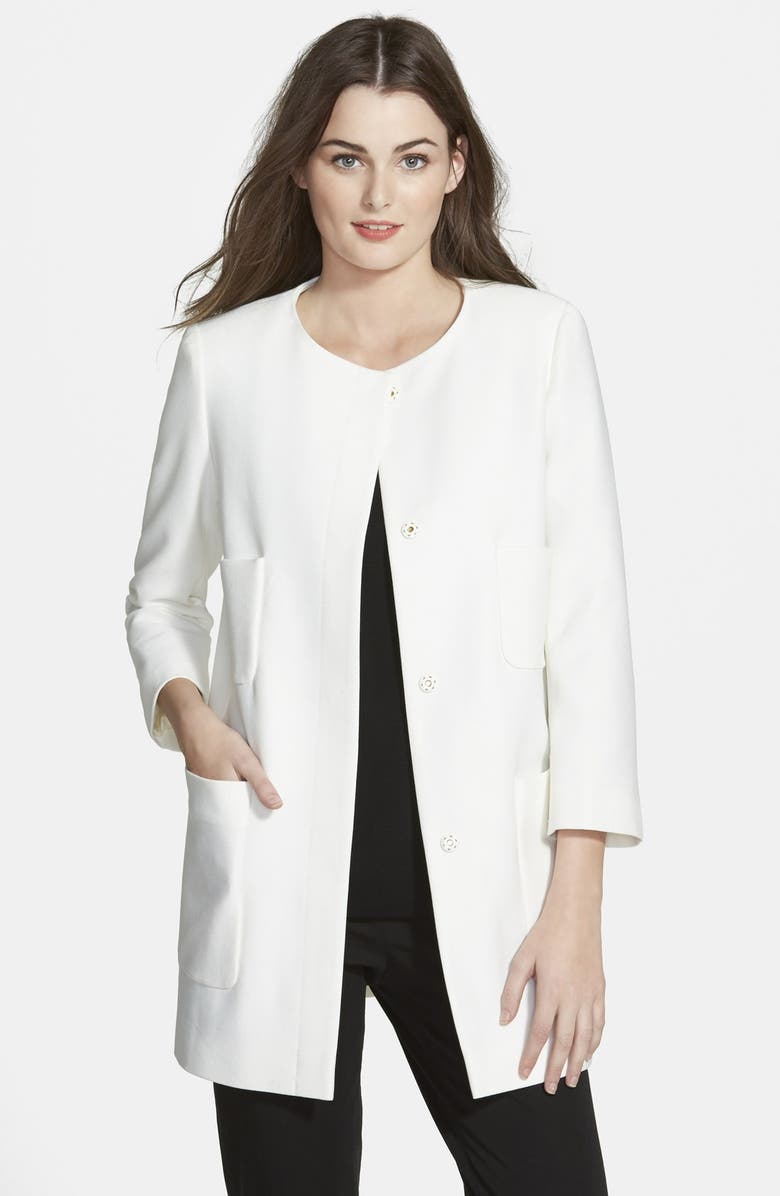 T Tahari 'Ivy' Four Pocket Topper, Main, color, 