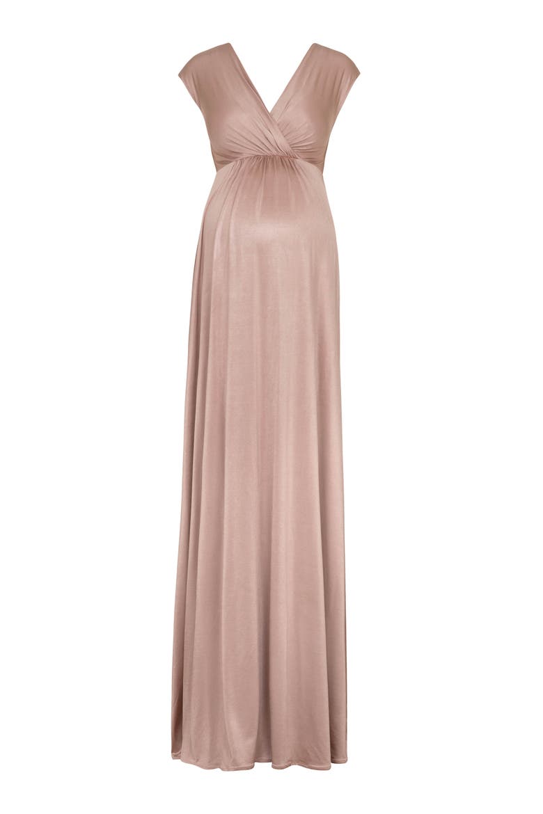 Francesca Maternity Maxi Dress, Alternate, color, Blush