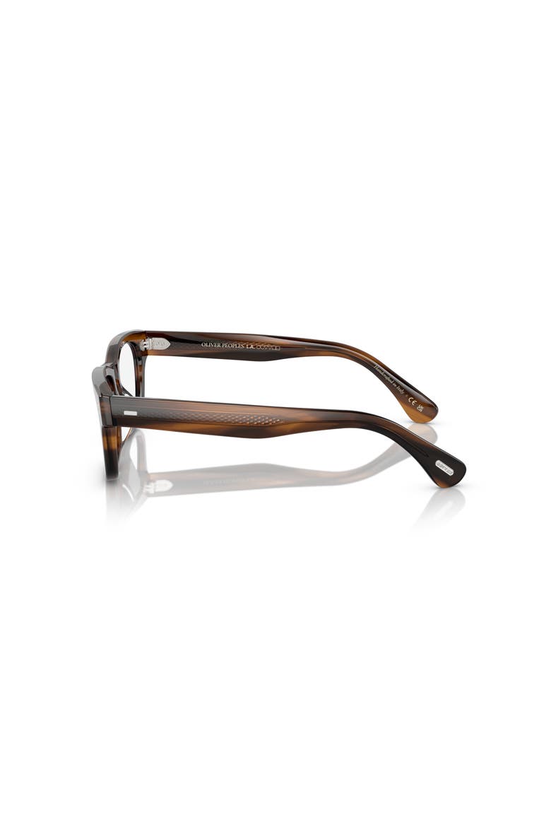 53mm Rectangle optical glasses, Alternate, color, Brown