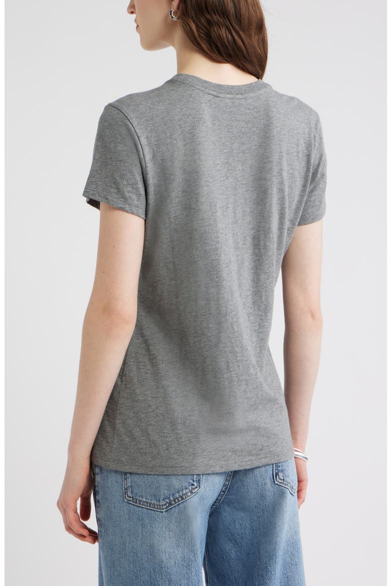 Pima Cotton Slub Crewneck T-Shirt, Alternate, color, GREY DARK HEATHER